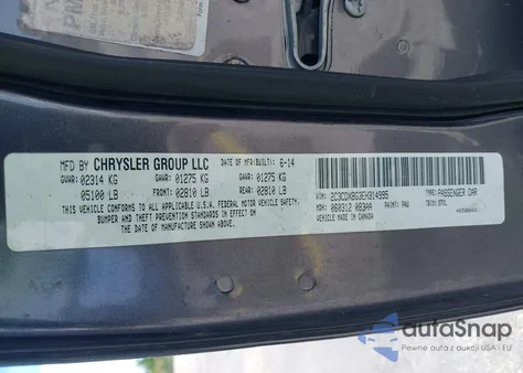 2014 Dodge Charger Se from USA, damaged, VIN 2C3CDXBG3EH314995